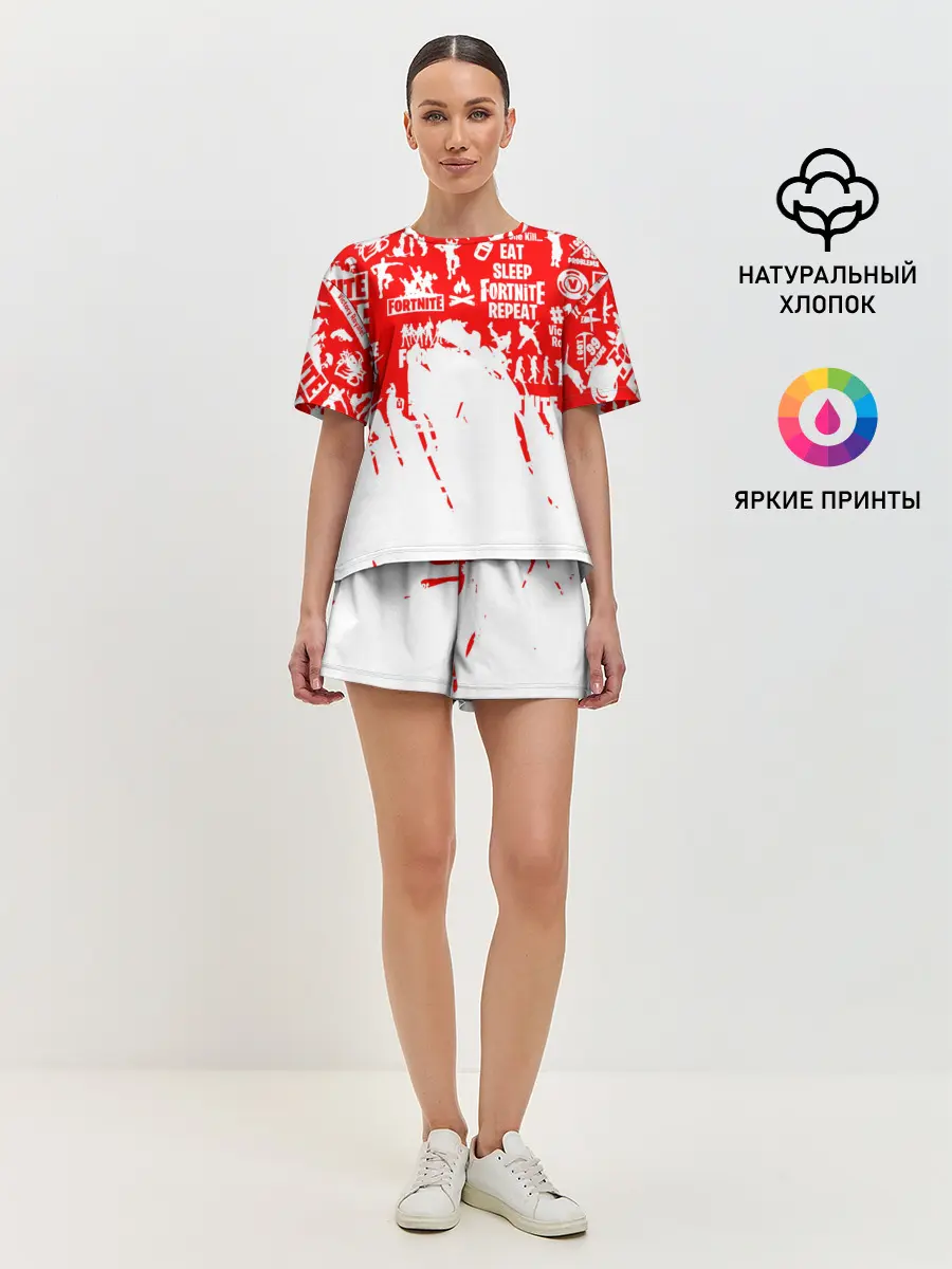 Женская пижама с шортами / Fortnite
