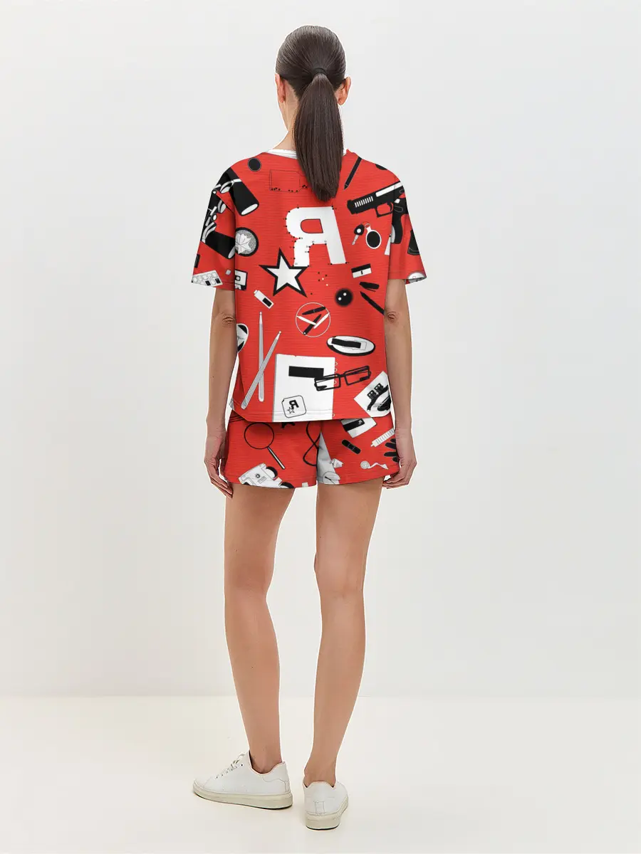 Женская пижама с шортами / Rockstar