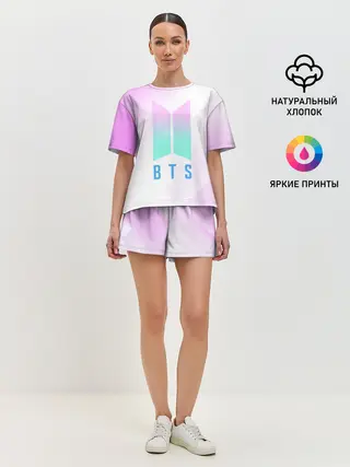 Женская пижама с шортами / BTS / БТС