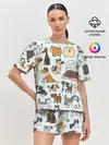 Женская пижама с шортами / Собаки