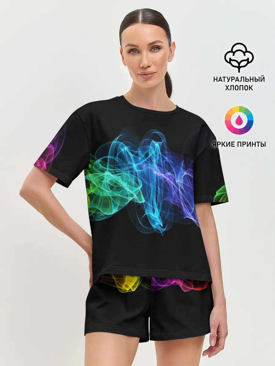 Женская пижама с шортами / COLOR SMOKE