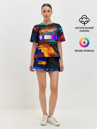 Женская пижама с шортами / ПОМЕХИ