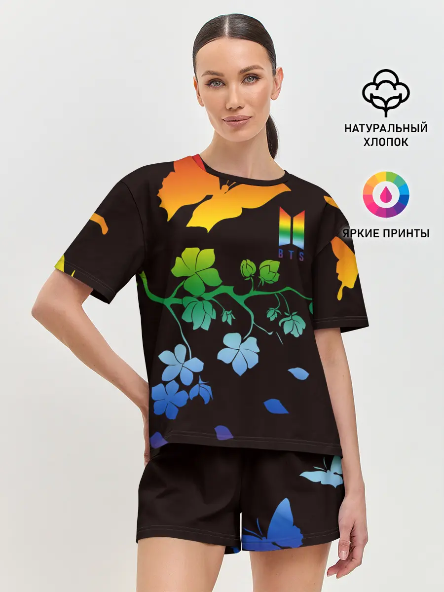 Женская пижама с шортами / BTS