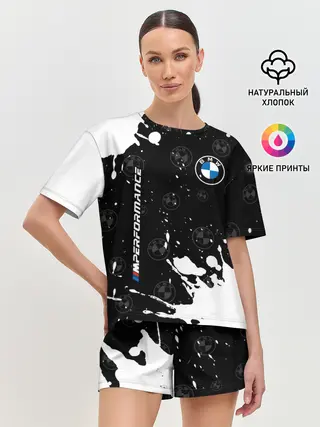 Женская пижама с шортами / BMW / БМВ