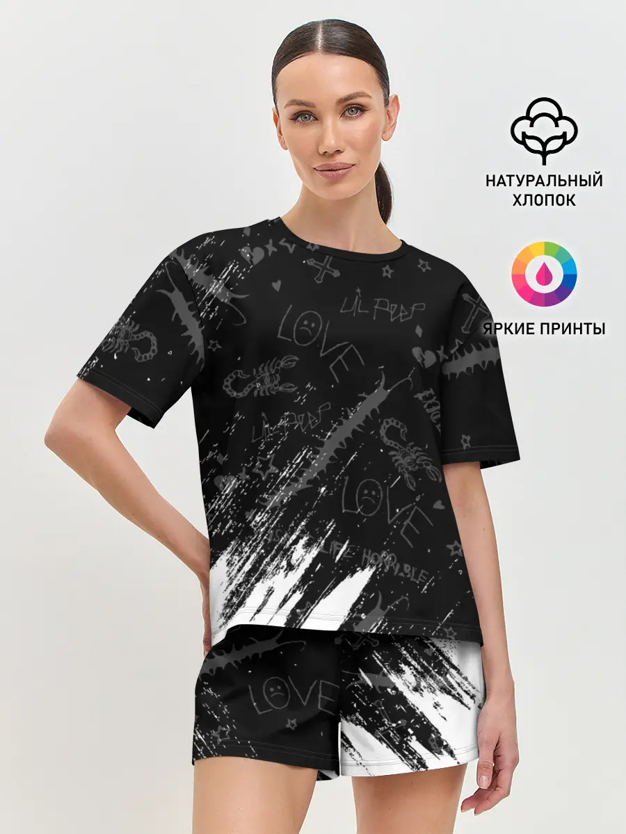 Женская пижама с шортами / LIL PEEP / ЛИЛ ПИП