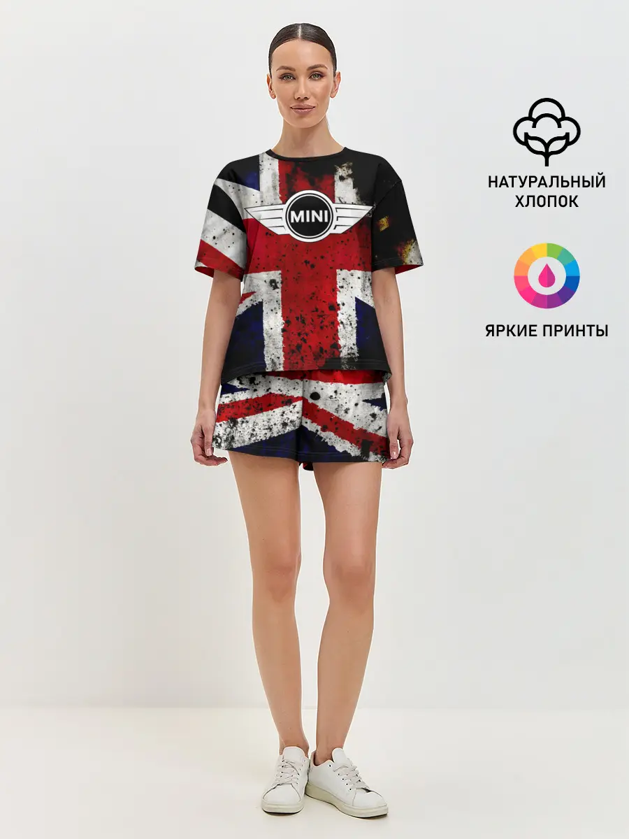 Женская пижама с шортами / Mini Cooper