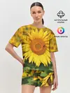 Женская пижама с шортами / Подсолнух