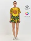 Женская пижама с шортами / Подсолнух