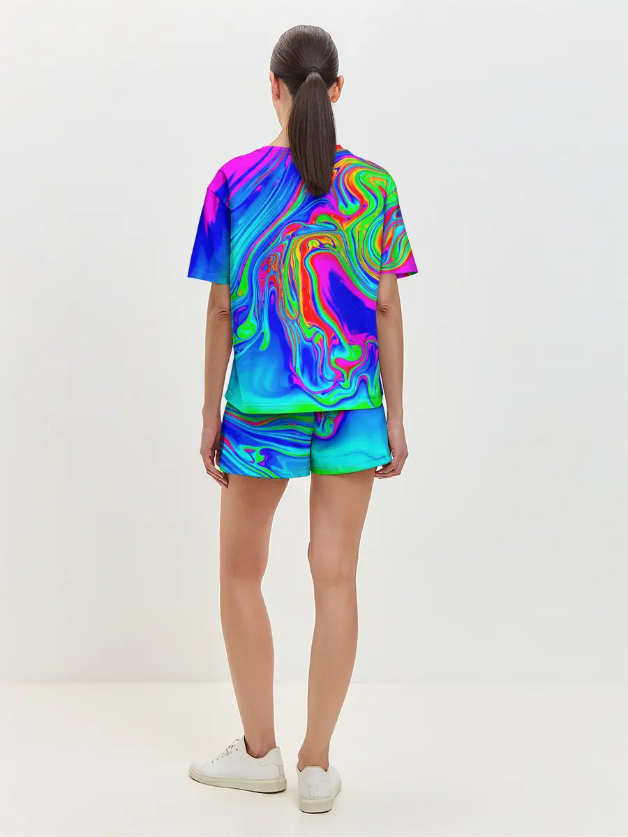 Женская пижама с шортами / Краска