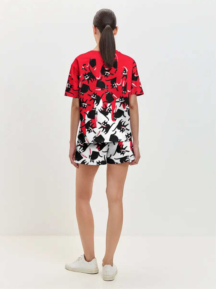 Женская пижама с шортами / WHAT CAT