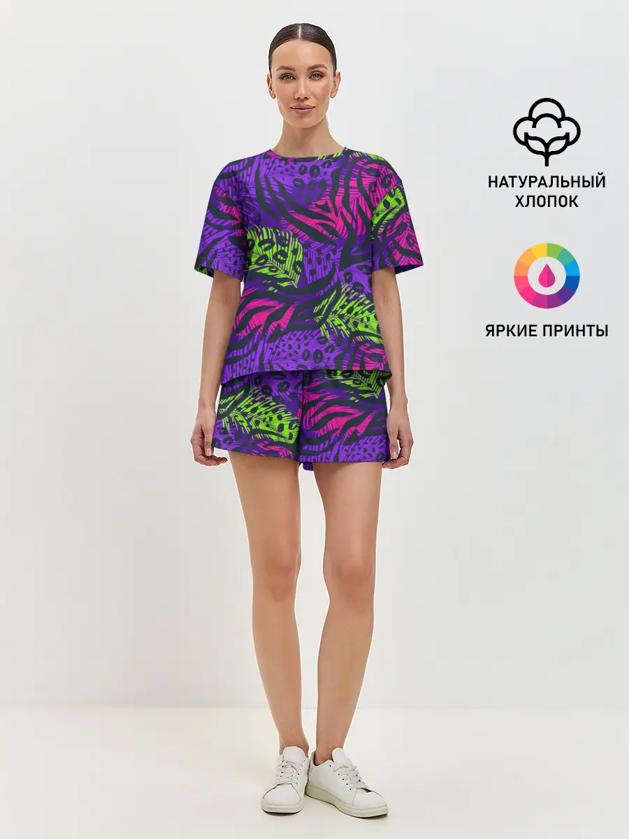 Женская пижама с шортами / Африканский дух