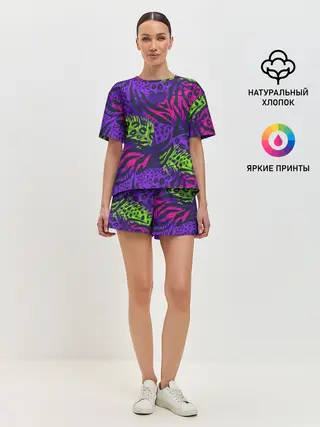 Женская пижама с шортами / Африканский дух