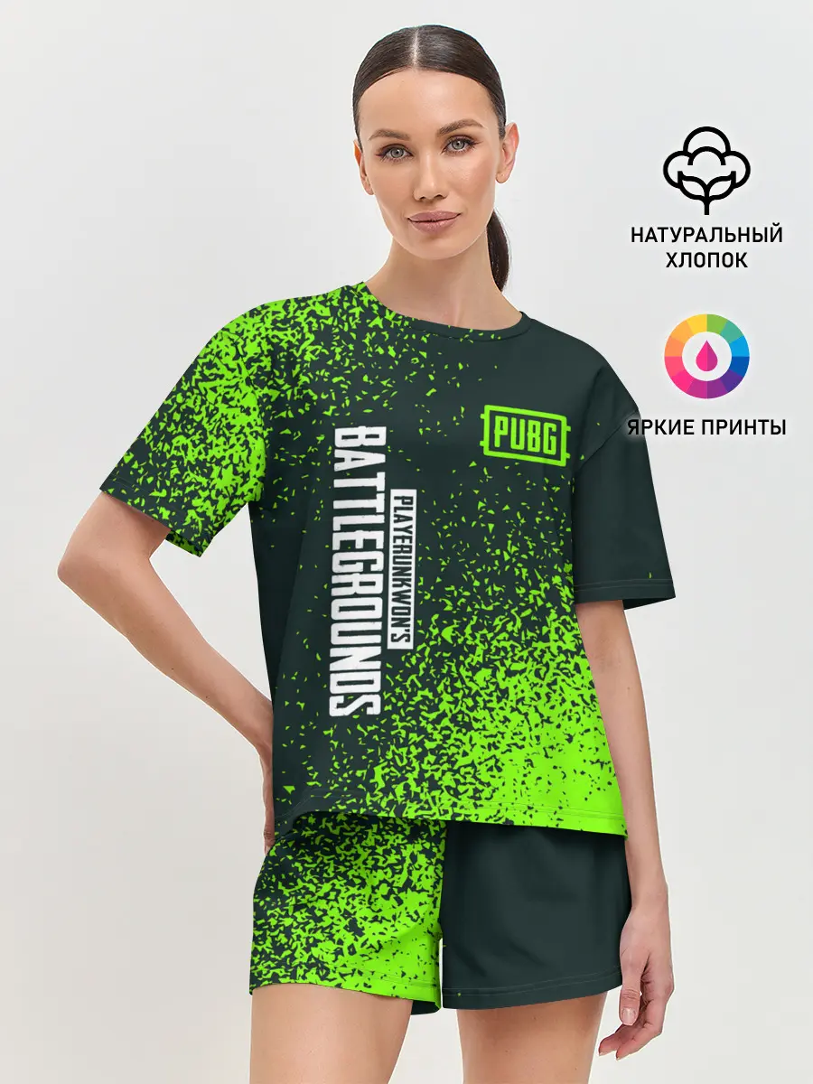 Женская пижама с шортами / PUBG / ПАБГ