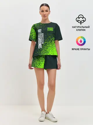 Женская пижама с шортами / PUBG / ПАБГ