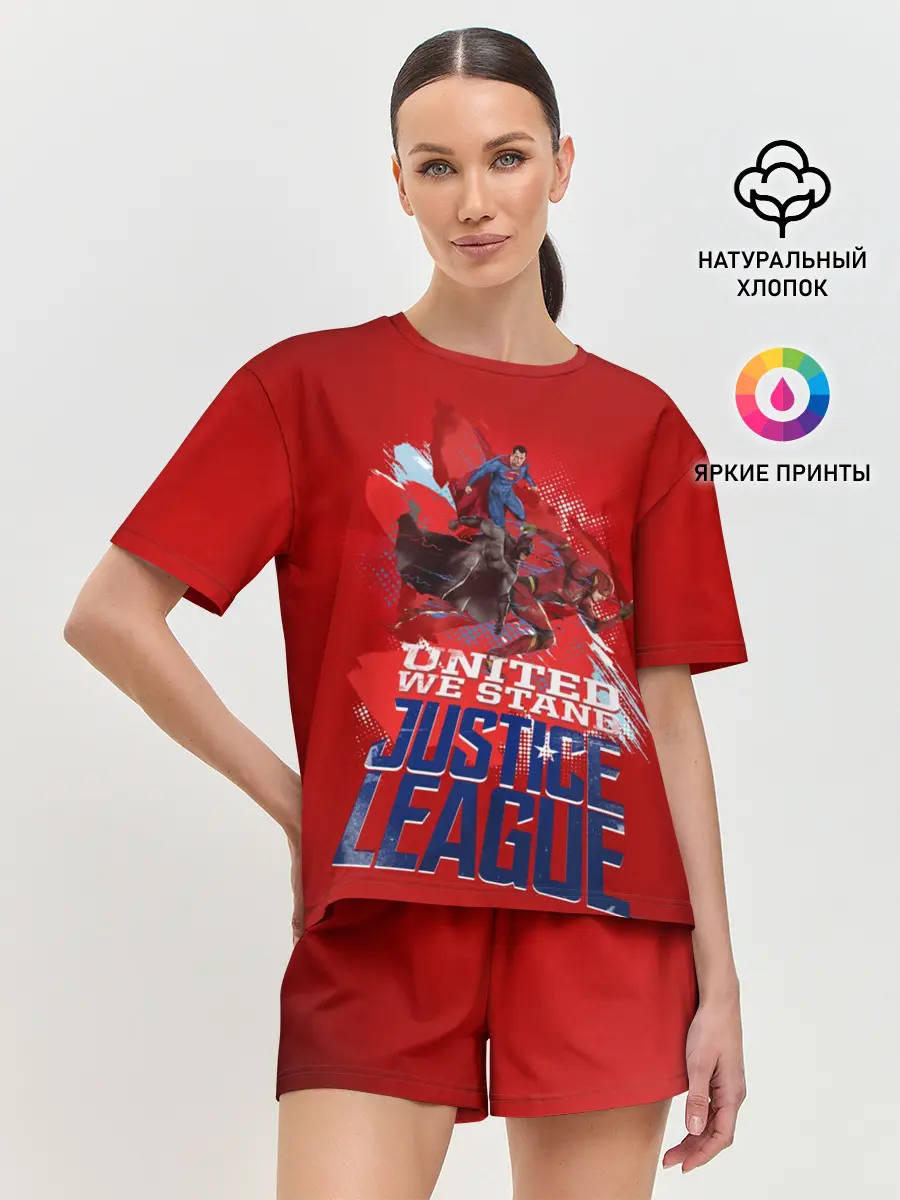 Женская пижама с шортами / Justice League