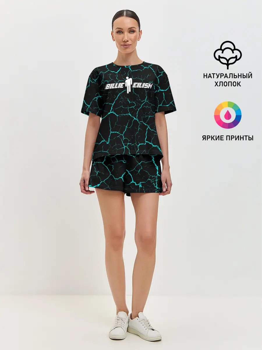 Женская пижама с шортами / BILLIE EILISH / БИЛЛИ АЙЛИШ
