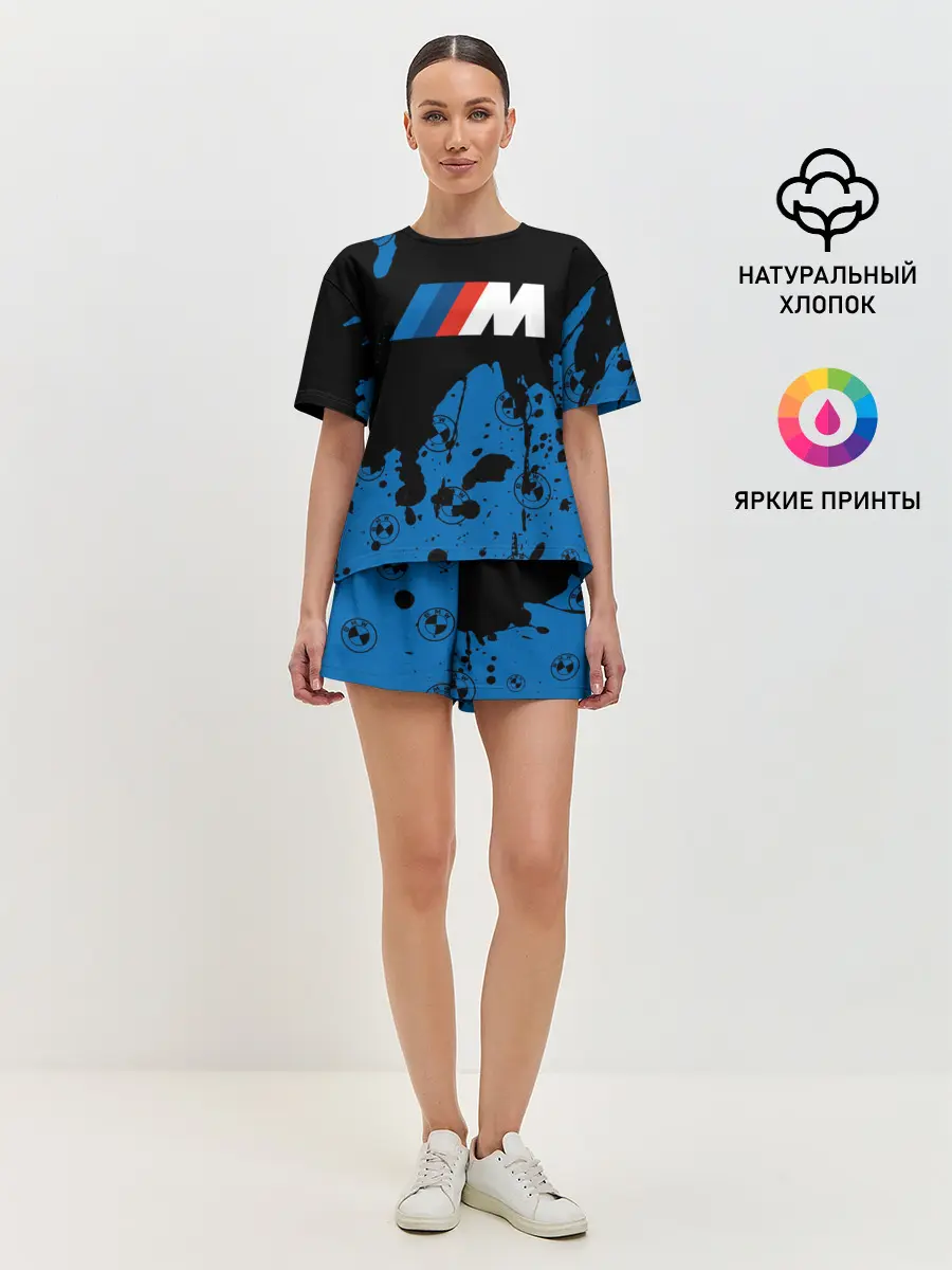 Женская пижама с шортами / BMW / БМВ