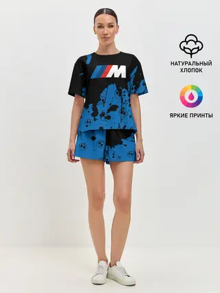 Женская пижама с шортами / BMW / БМВ