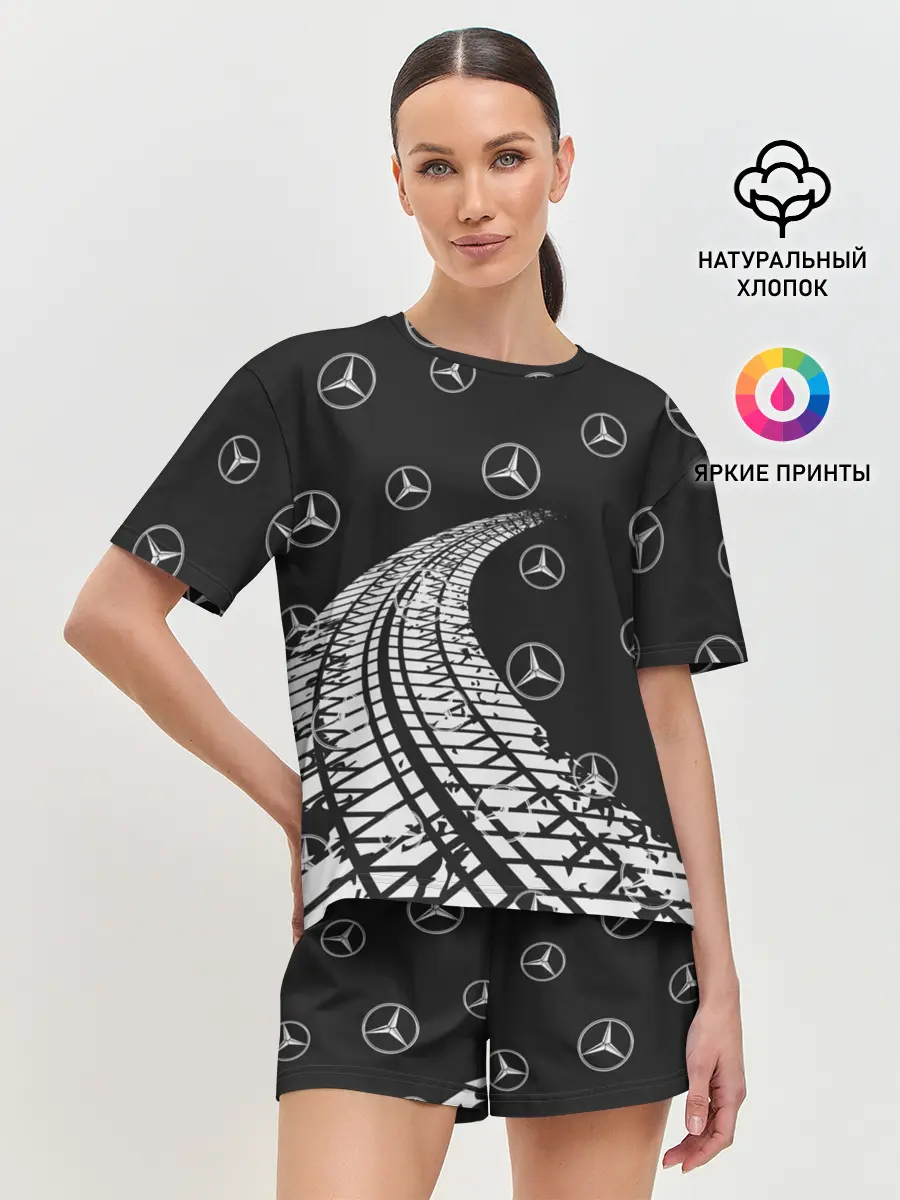 Женская пижама с шортами / MERCEDES / МЕРСЕДЕС