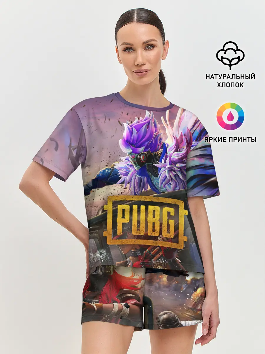 Женская пижама с шортами / PUBG