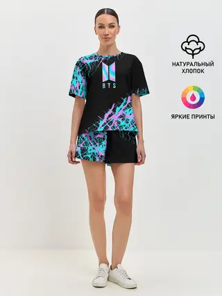 Женская пижама с шортами / BTS