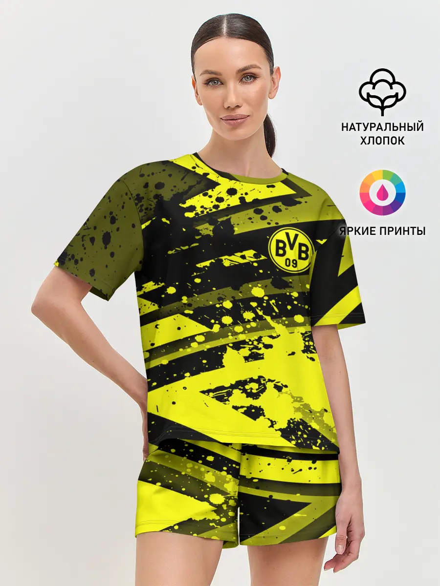 Женская пижама с шортами / Borussia Dortmund
