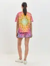Женская пижама с шортами / Цветочный узор