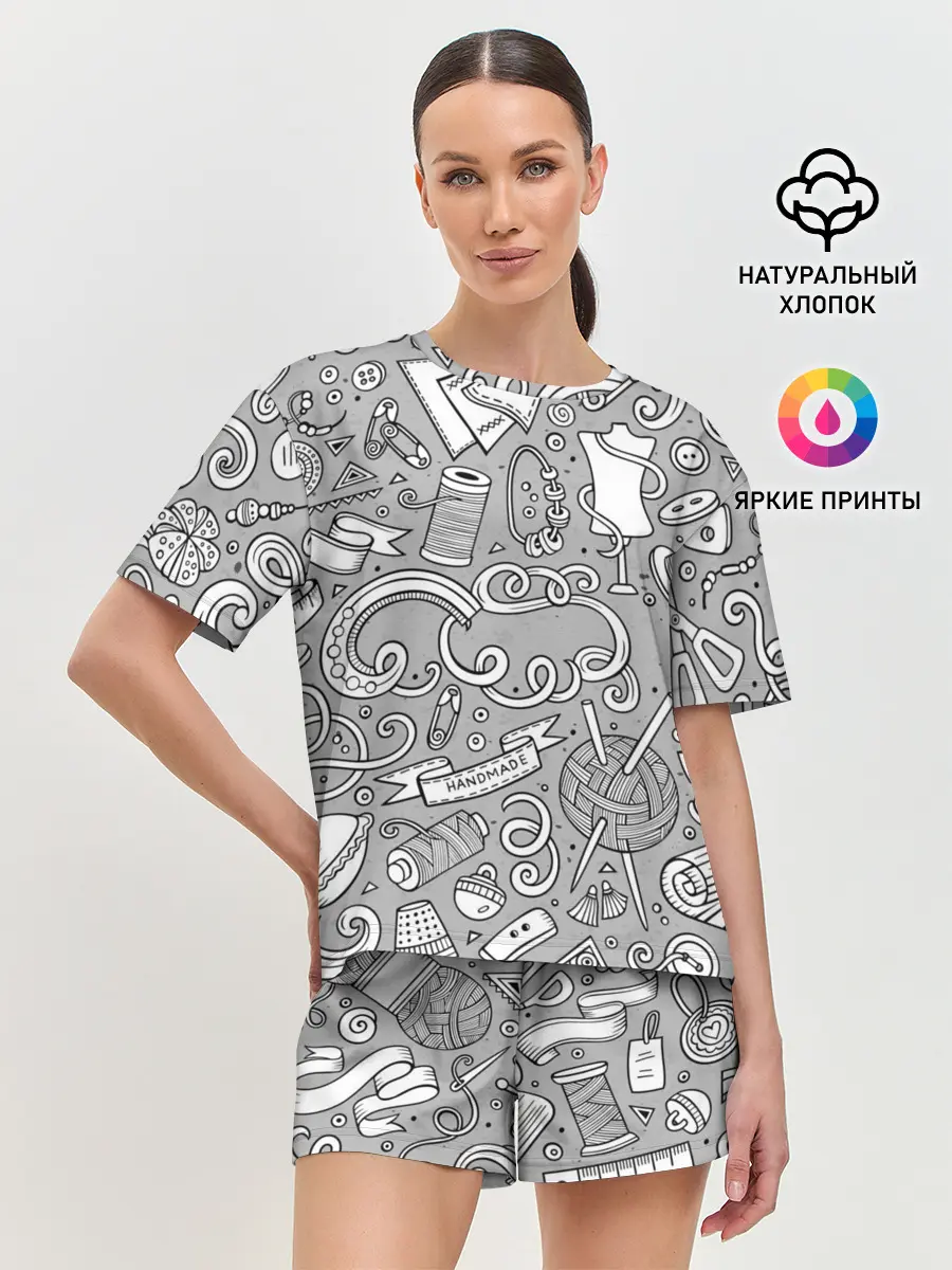 Женская пижама с шортами / handmade