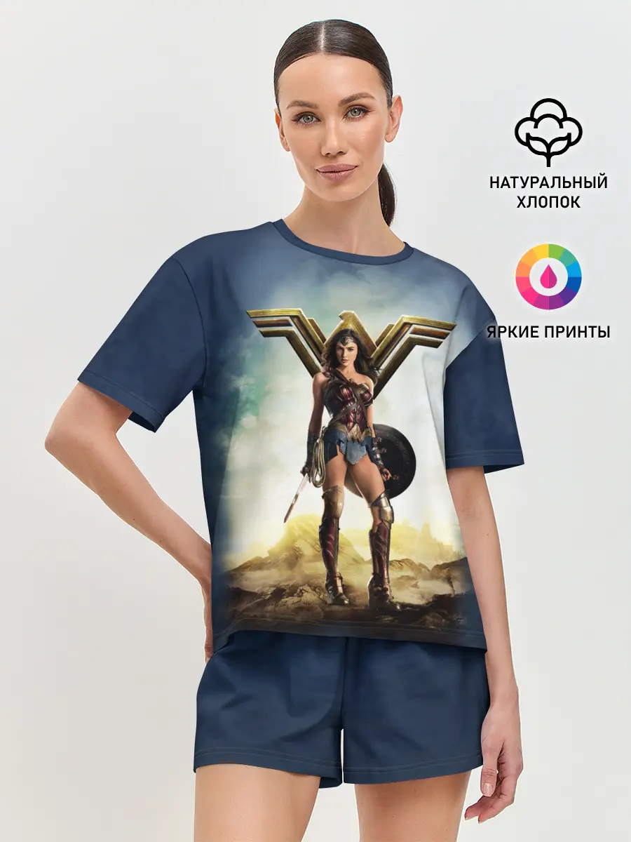 Женская пижама с шортами / Wonder Woman