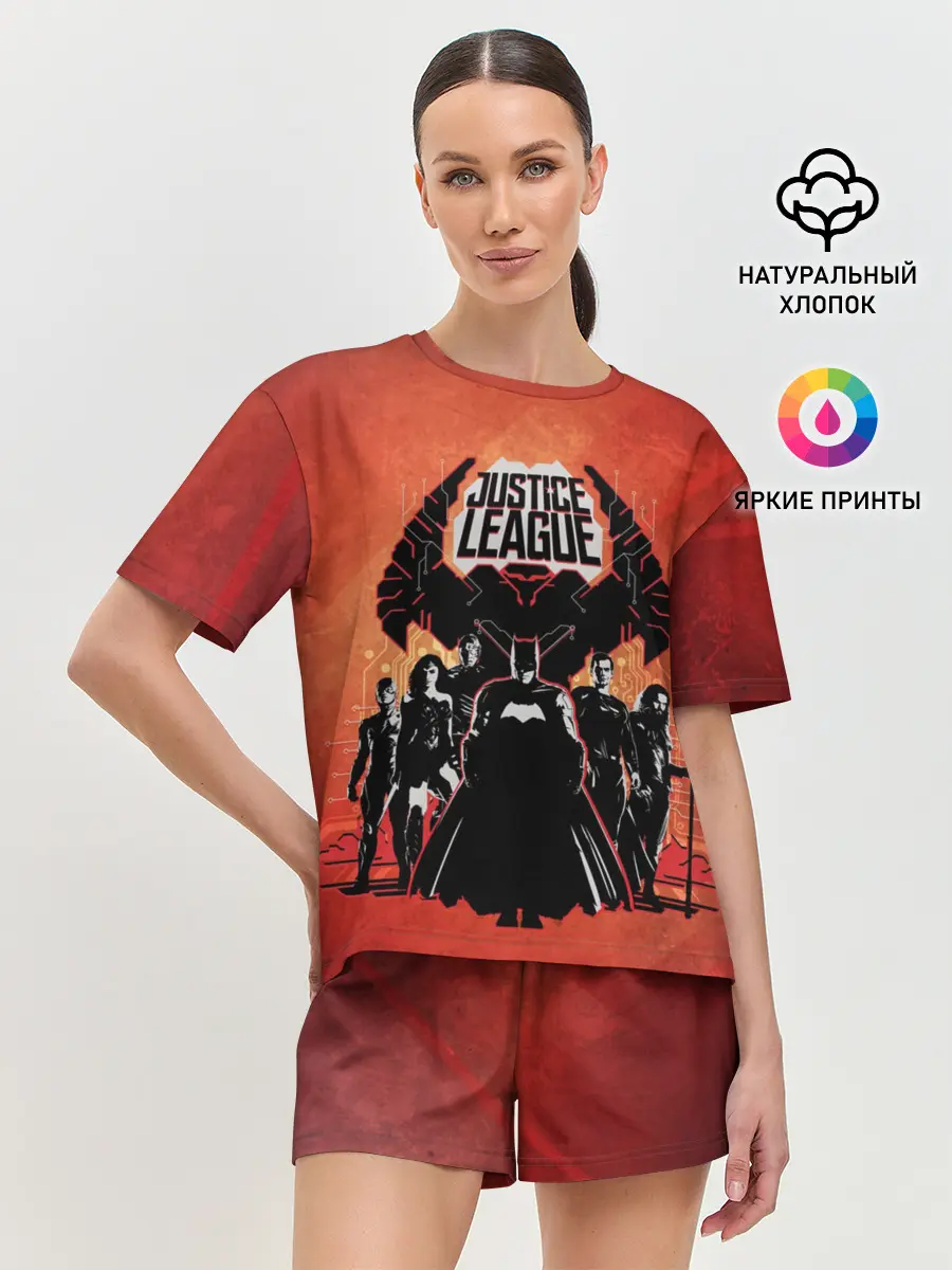 Женская пижама с шортами / Justice League