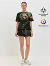 Женская пижама с шортами / Медведь