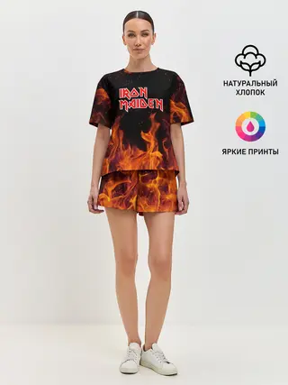 Женская пижама с шортами / Iron Maiden