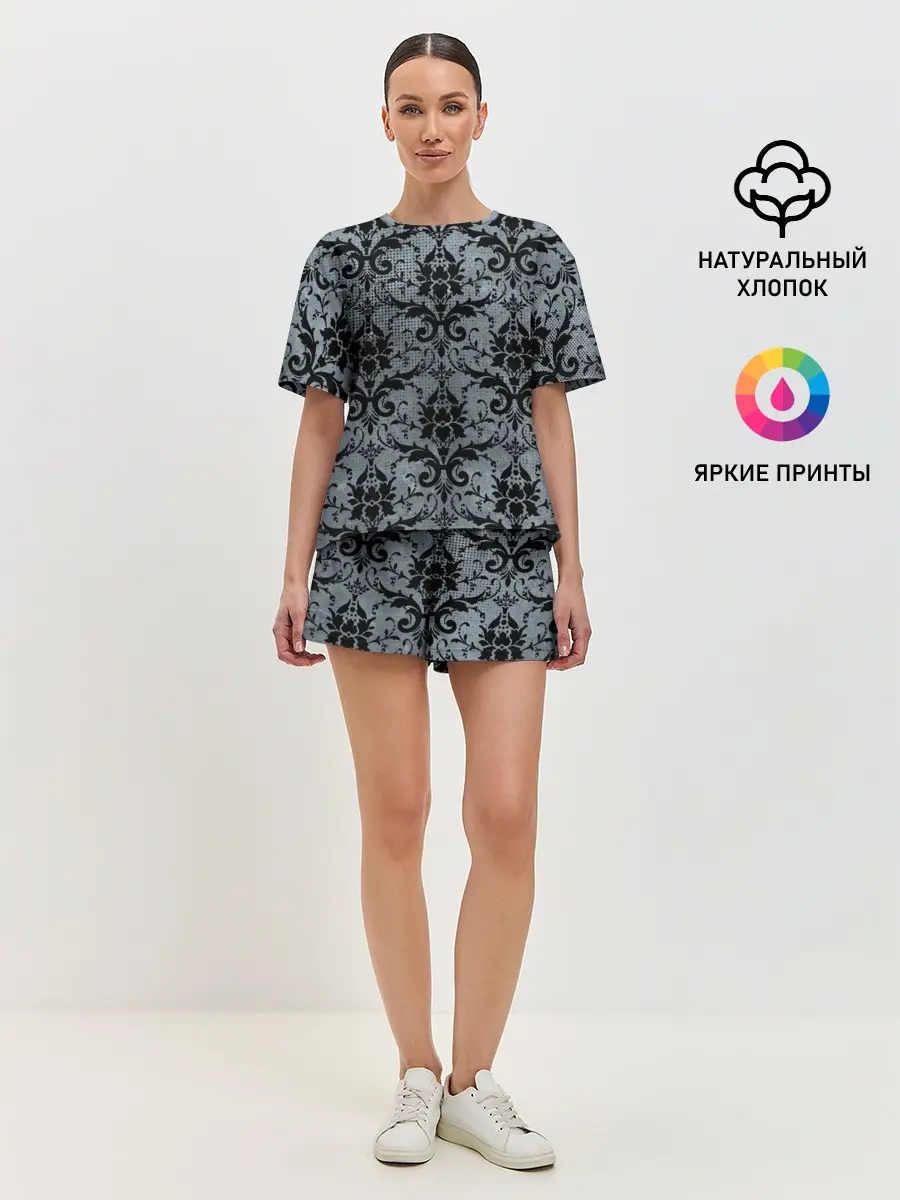 Женская пижама с шортами / Винтаж