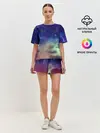 Женская пижама с шортами / Космическое сияние