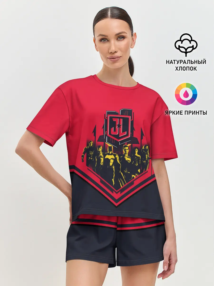 Женская пижама с шортами / Justice League