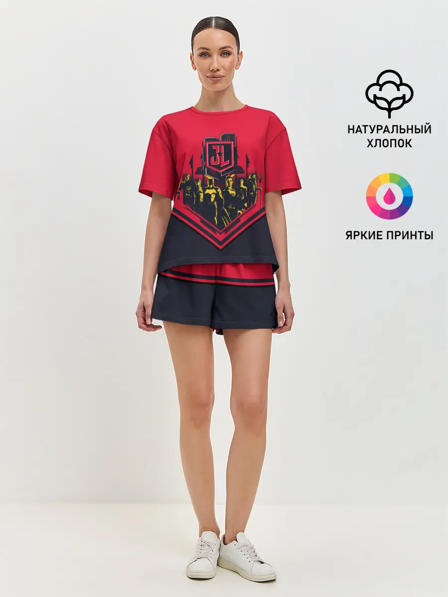 Женская пижама с шортами / Justice League