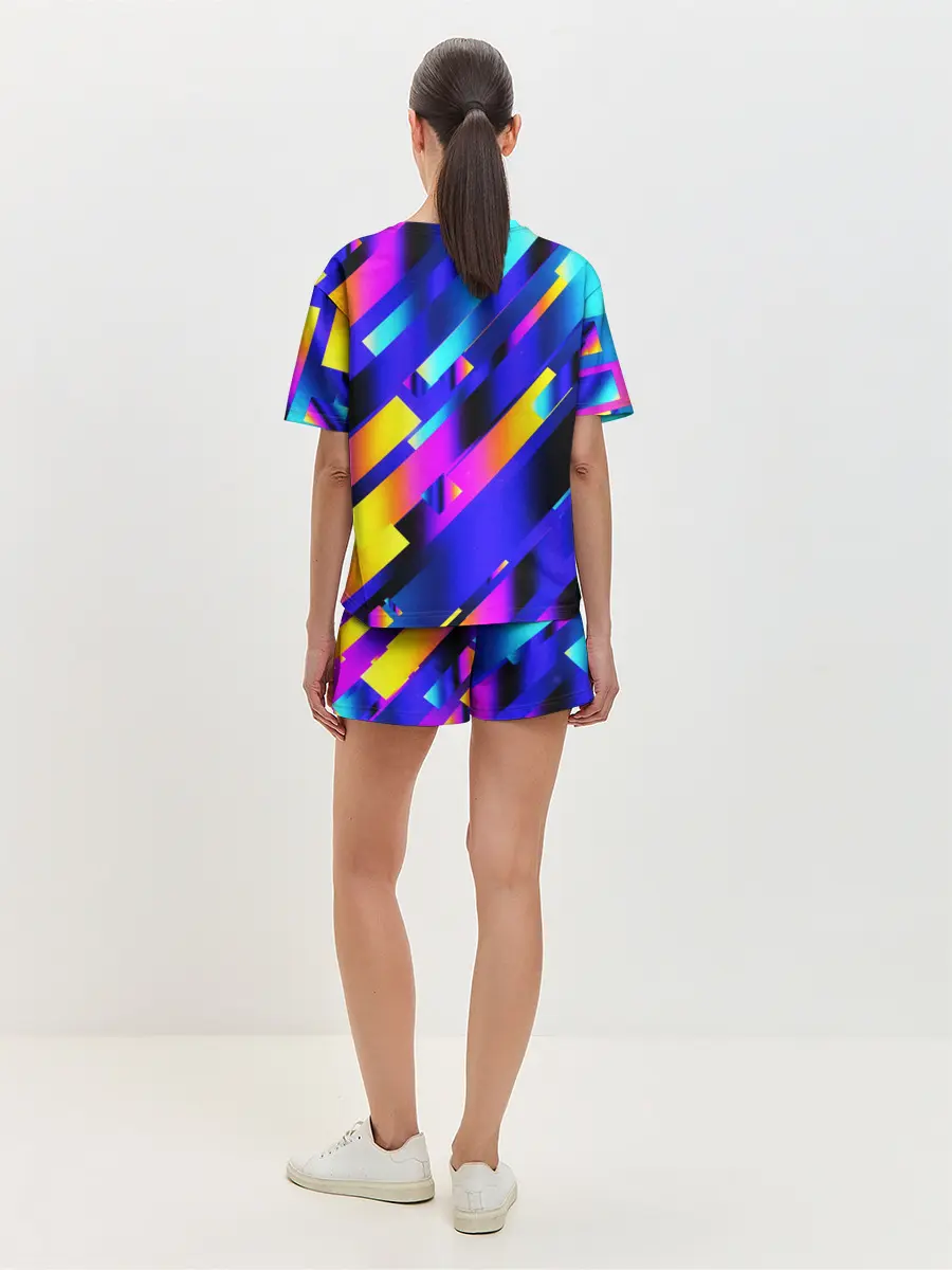 Женская пижама с шортами / Rectangle