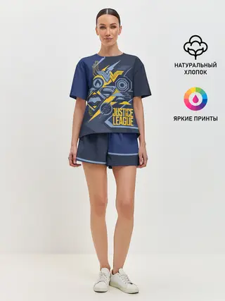 Женская пижама с шортами / Justice League