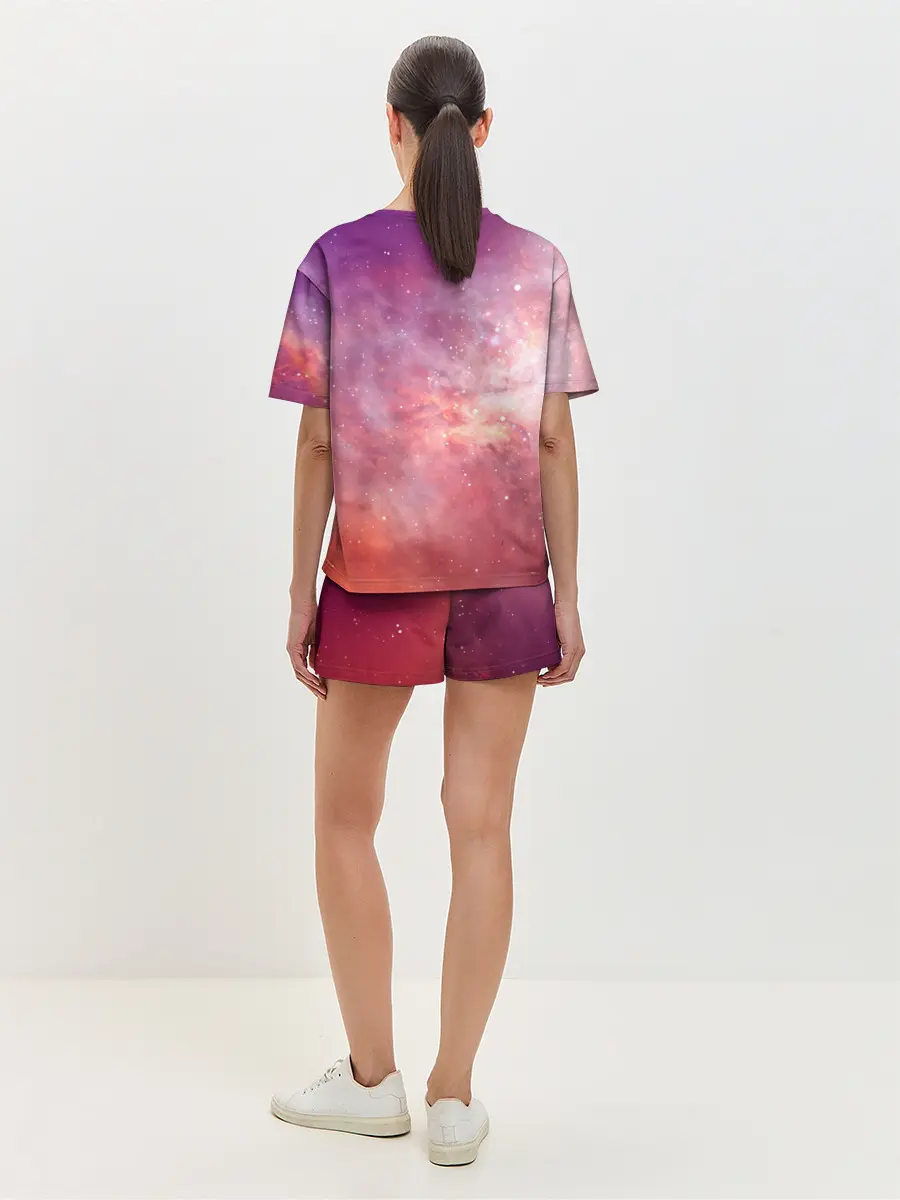 Женская пижама с шортами / Космическое небо