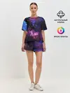 Женская пижама с шортами / Космическое небо