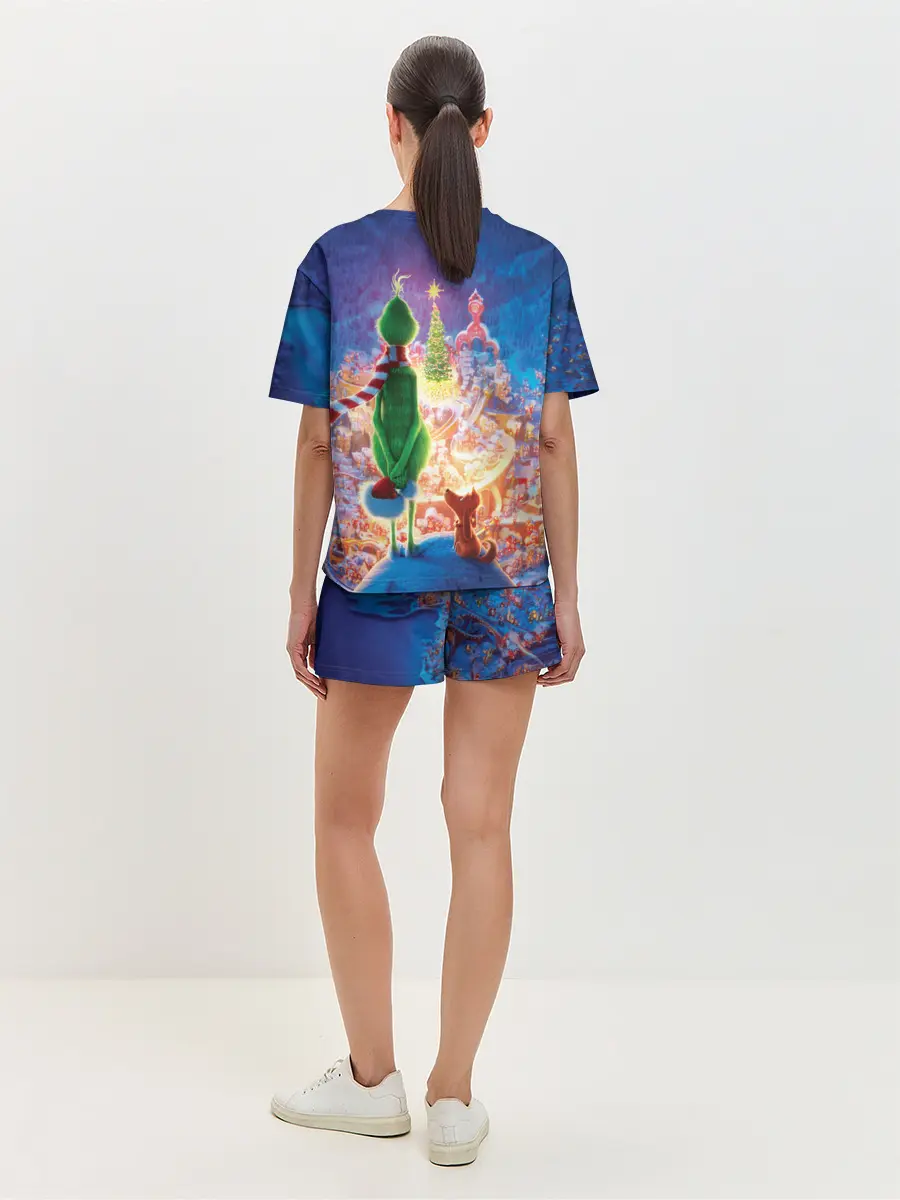 Женская пижама с шортами / Гринч похититель Рождества