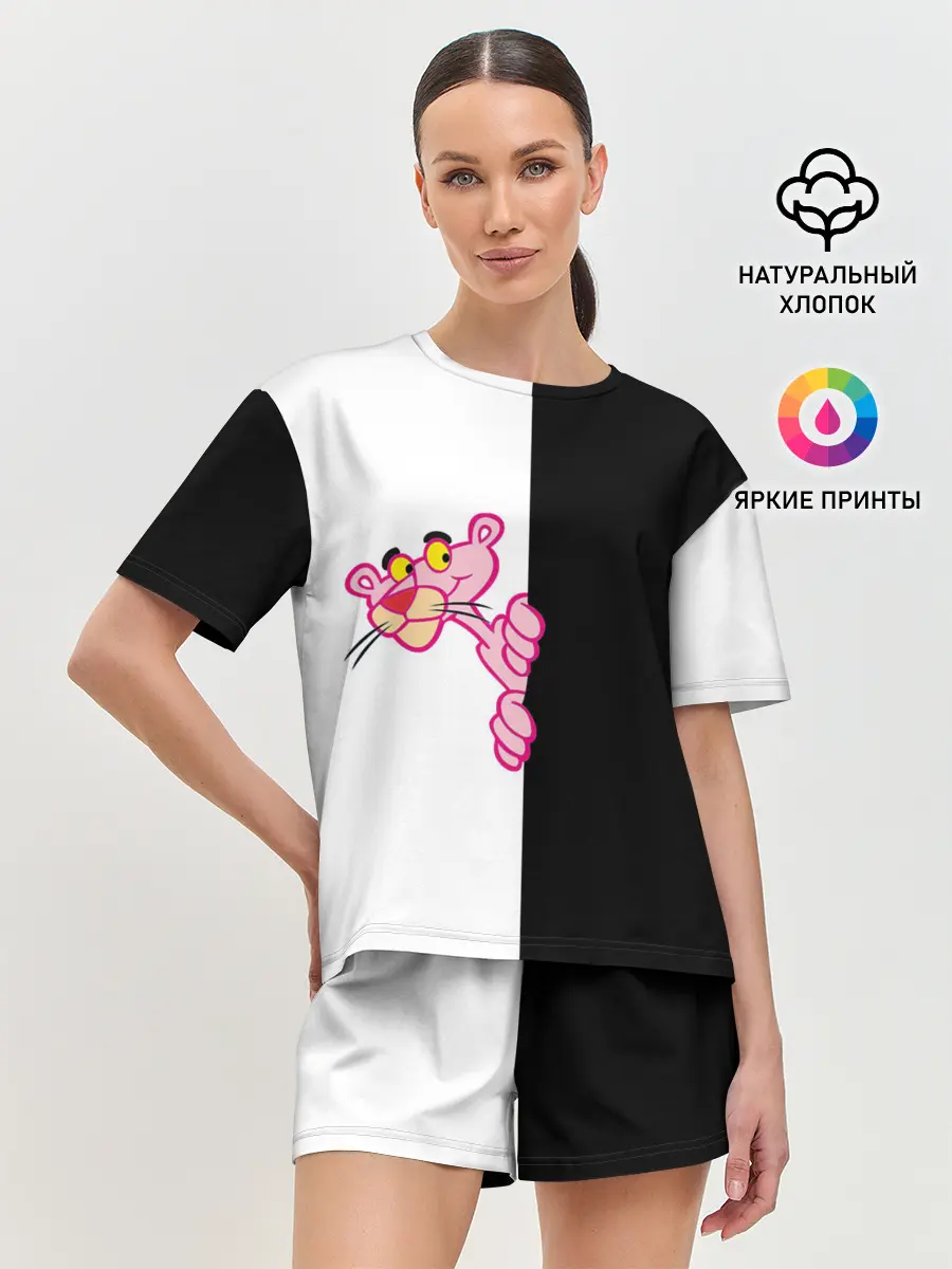 Женская пижама с шортами / Пантера