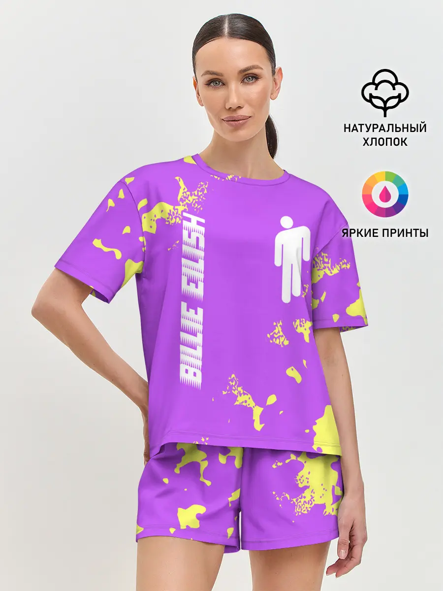 Женская пижама с шортами / BILLIE EILISH / БИЛЛИ АЙЛИШ