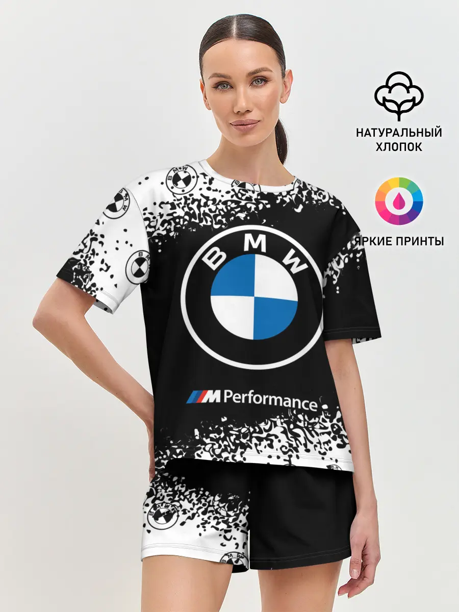 Женская пижама с шортами / BMW / БМВ