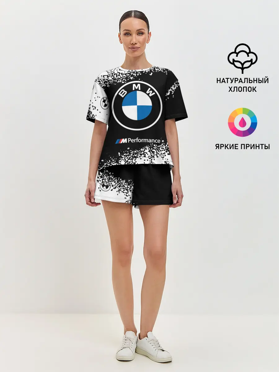 Женская пижама с шортами / BMW / БМВ