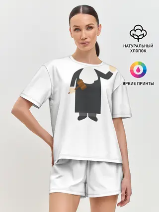 Женская пижама с шортами / Я - судья