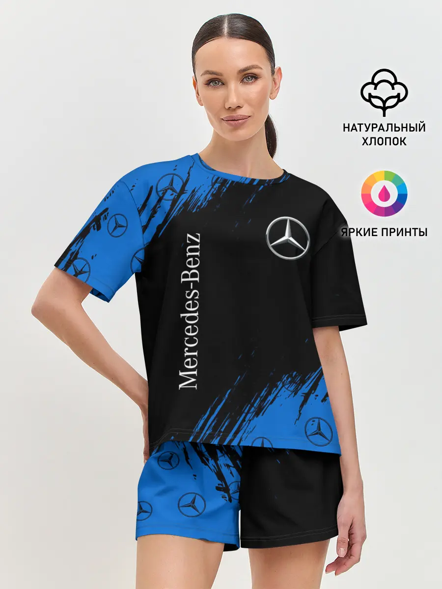 Женская пижама с шортами / MERCEDES / МЕРСЕДЕС