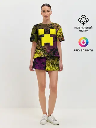 Женская пижама с шортами / MINECRAFT / МАЙНКРАФТ