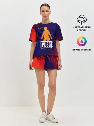 Женская пижама с шортами / PUBG / ПАБГ