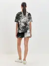 Женская пижама с шортами / Мрамор